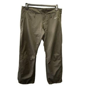 NIKE GOLF DRI-FIT LIGHT WEIGHT PANTS Women's Size 8-10 OLIVE GREEN Hiking